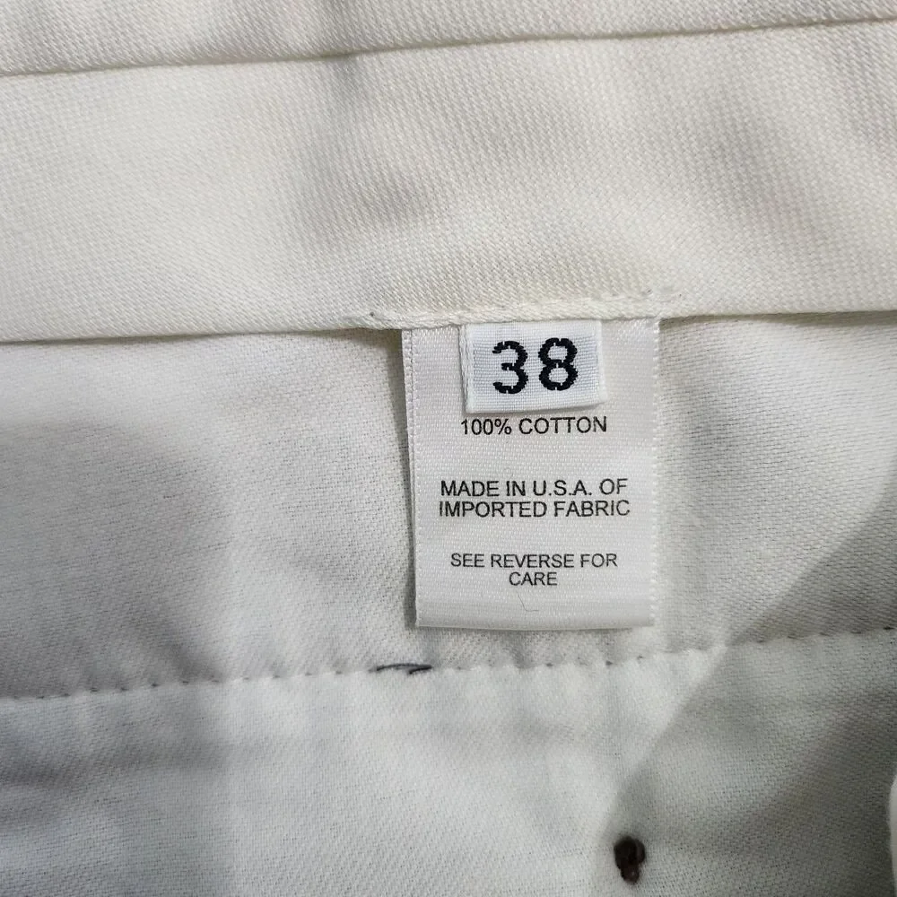 Orvis Dress Pants Men 38 (37x32) Black Glen Plaid Pleated Straight Leg